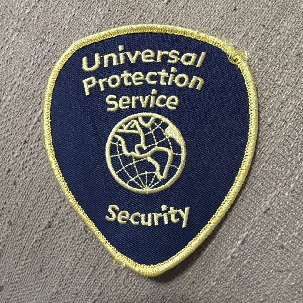 Universal Protection Service Security 4" Blue & Gold Uniform Patch